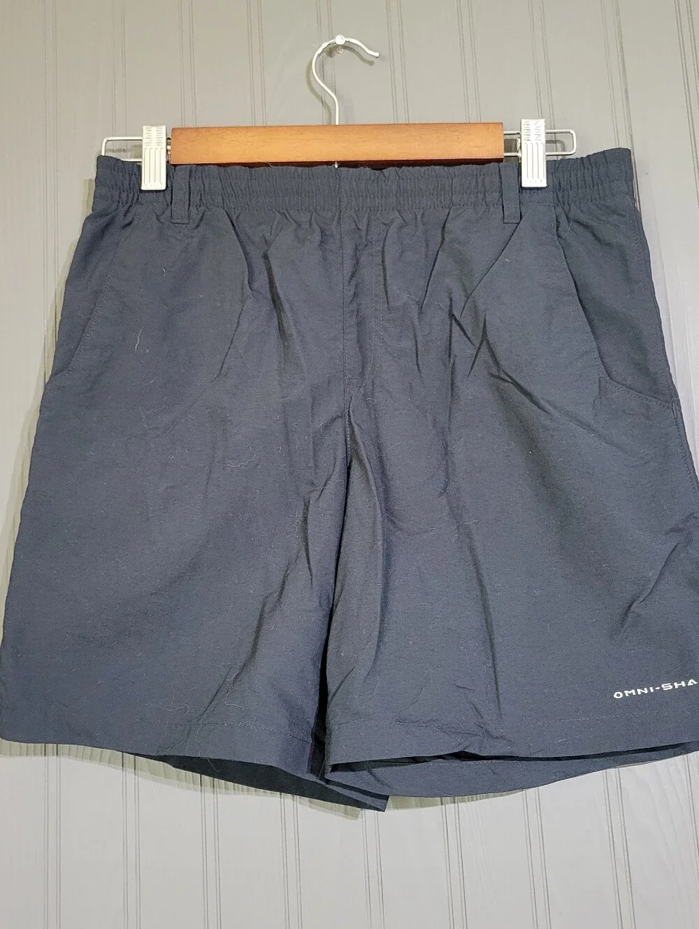 Columbia PFG Swim Trunks Shorts Brief Lined Omni-Shade Black Youth Boys Large